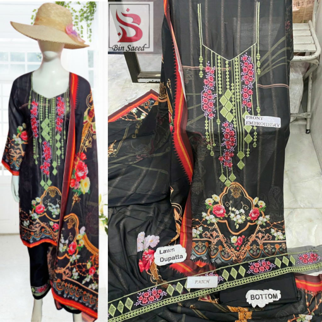 Bin Saeed Laen Collection Vol 12 Daily Wear Wholesale Karachi Cotton Dress Material
